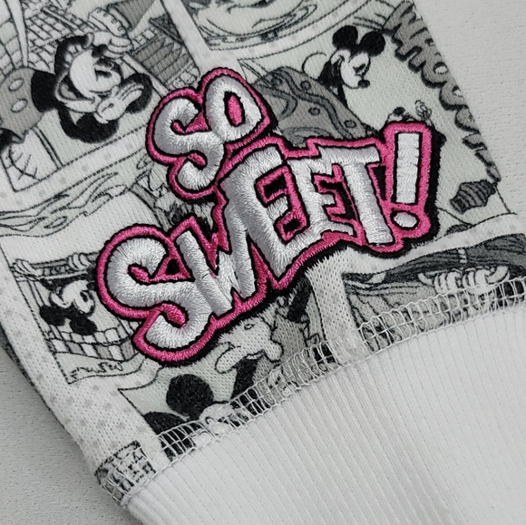 Disney Parks Retro Comic Book Graphic Print Full Zip Hoodie Sz XS - Picture 4 of 16